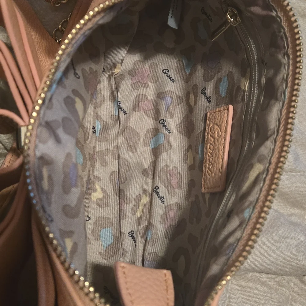 Chic Peach Bow Shoulder Bag - Picture 5 of 8